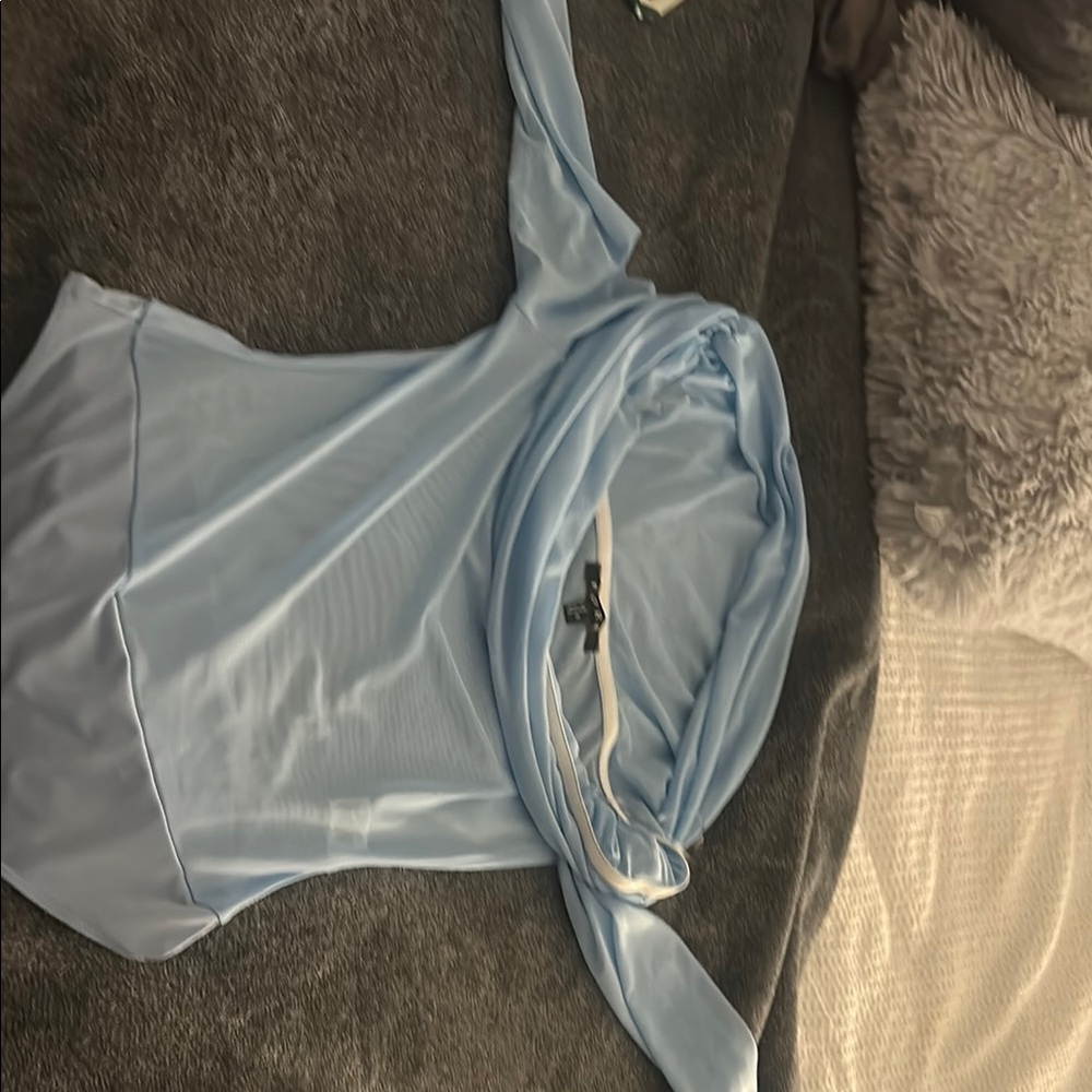 Elegant Blue Women's Top